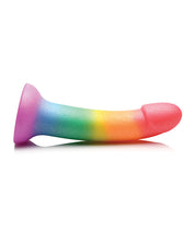 Load image into Gallery viewer, Curve Toys Simply Sweet 6.5&quot; Phallic Rainbow Dildo
