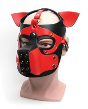 Load image into Gallery viewer, Bondage Pup Hood- Red
