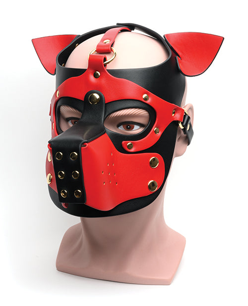 Bondage Pup Hood- Red