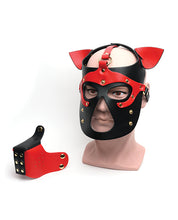 Load image into Gallery viewer, Bondage Pup Hood- Red
