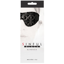 Load image into Gallery viewer, Sinful Blindfold-Black
